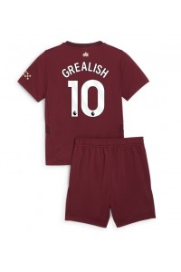 Manchester City Jack Grealish #10 Jalkapallovaatteet Lasten Kolmas peliasu 2024-25 Lyhythihainen (+ Lyhyet housut)